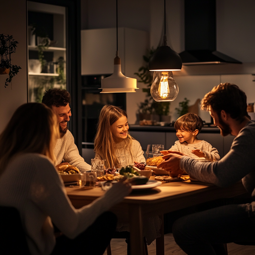 Family Dinner: A Moment of Warmth and Togetherness