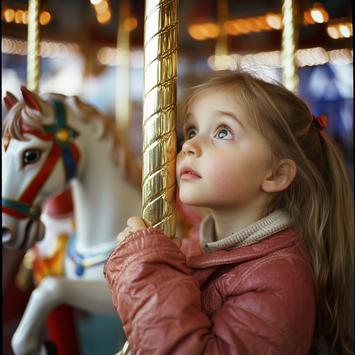 A Moment of Wonder at the Carousel