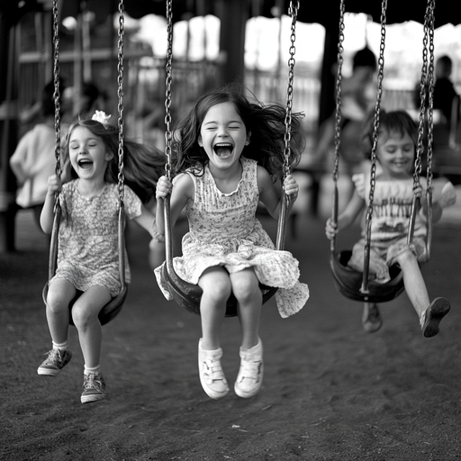 Swinging into Joy: Capturing Childhood’s Unbridled Fun