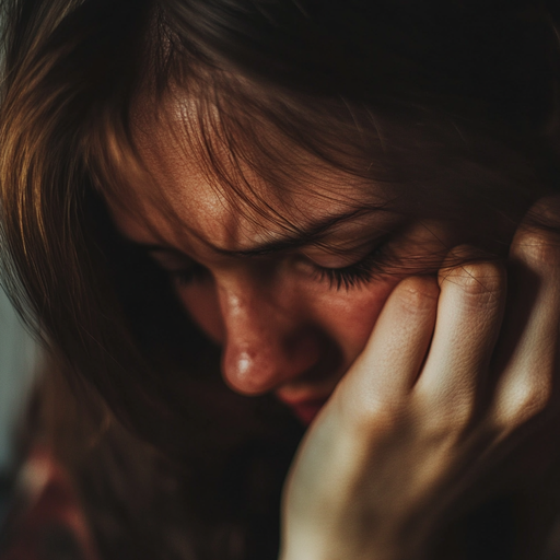 A Moment of Melancholy: A Woman’s Face Speaks Volumes