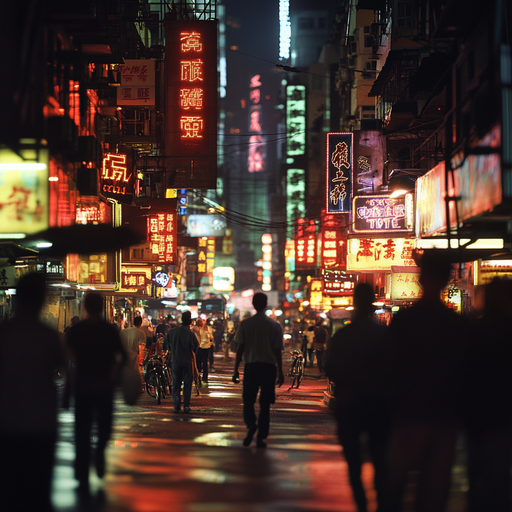 Hong Kong’s Neon Dreams: A Night of Bustling Chaos