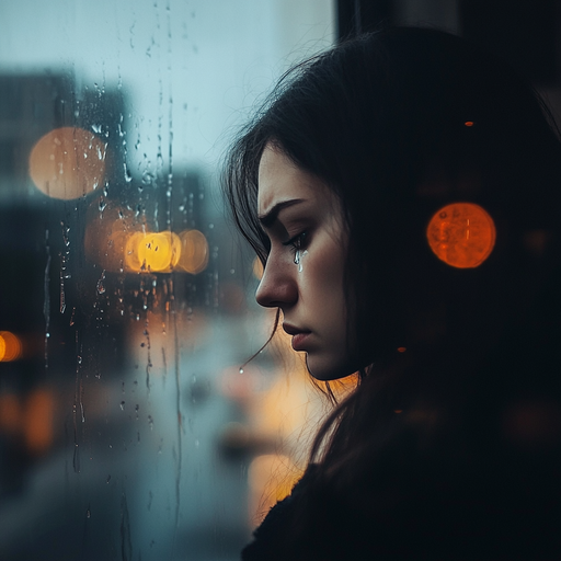 Lost in the Rain: A Moment of Melancholy