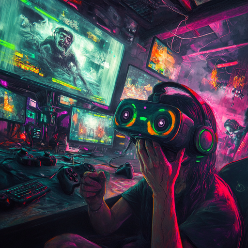 Lost in the Digital Labyrinth: A VR Gamer Faces a Monstrous Reality