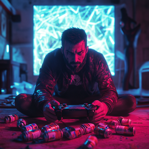 Lost in the Neon Glow: A Cyberpunk Gamer’s Sanctuary