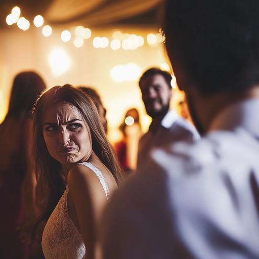 A Moment of Confusion at the Wedding Reception