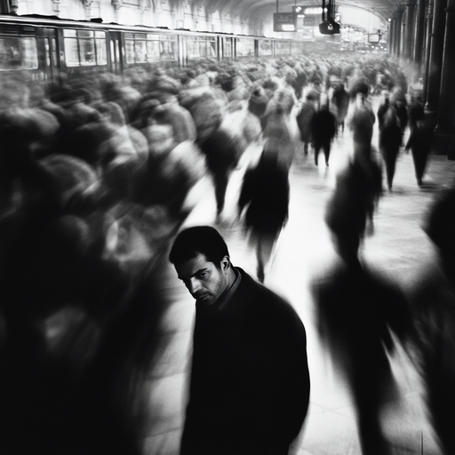 Lost in the Crowd: A Man’s Solitary Journey