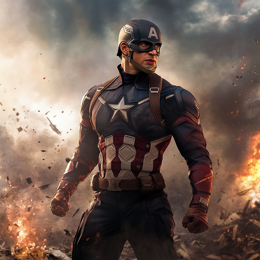 Captain America: A Hero Amidst the Flames