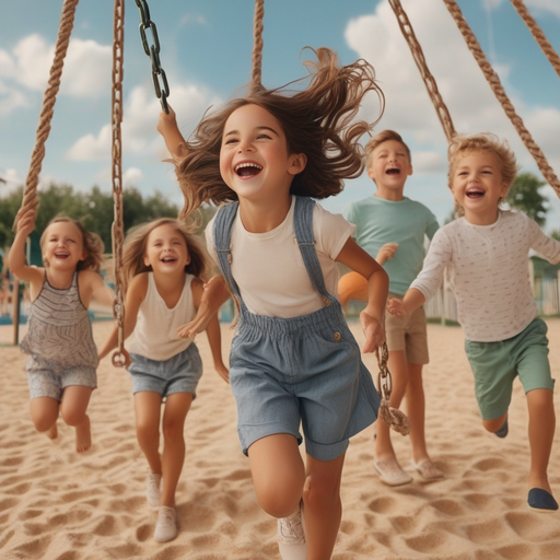 Childhood Joy: Laughter and Freedom on the Playground