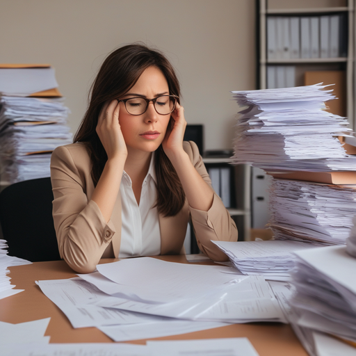 Drowning in Paperwork: The Stress of Modern Work