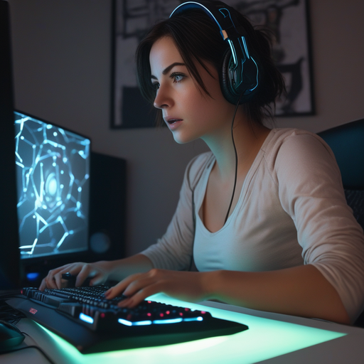 In the Zone: Gamer’s Intensity Under Dimly Lit Lights