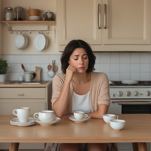 The Weight of Empty Cups: A Moment of Loneliness