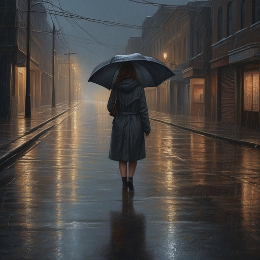 Lost in the Rain: A Moment of Solitude