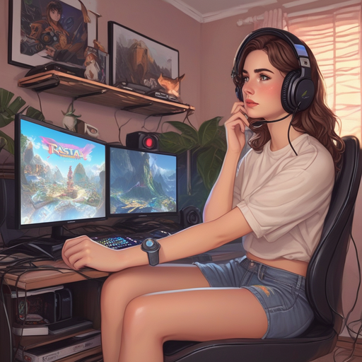 Immersed in the Game: A Gamer’s Focused Serenity