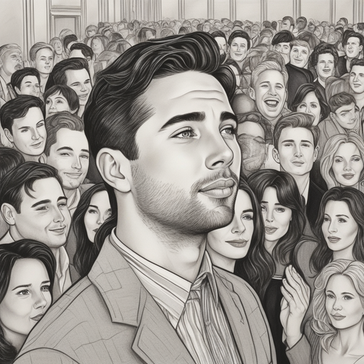 Lost in the Crowd: A Man’s Solitary Reflection