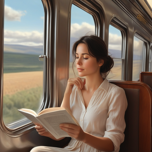 Tranquility in Motion: A Moment of Peace on a Scenic Train Ride