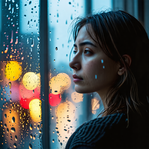 Lost in the Rain: A Moment of Melancholy