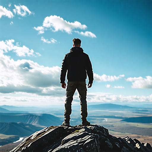 A Moment of Solitude on the Mountaintop