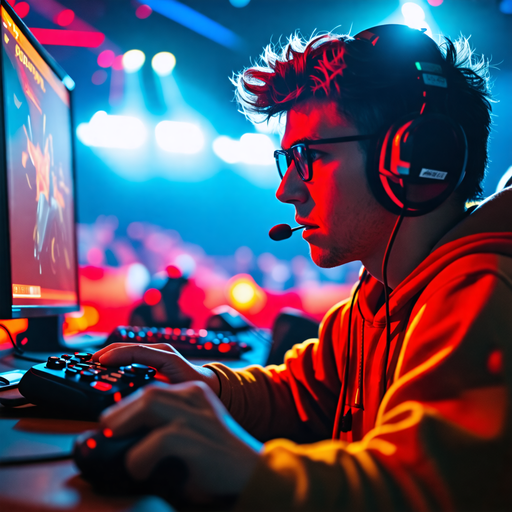 Red and Blue: The Intensity of a Gamer’s Focus