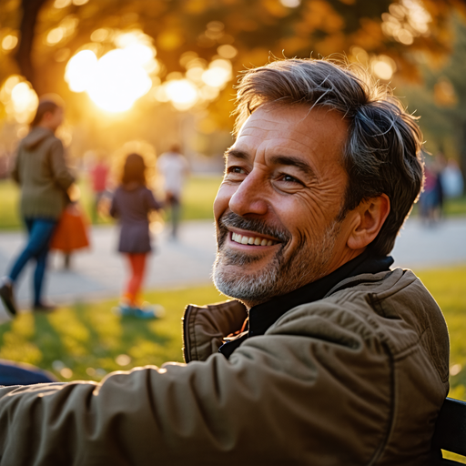 Sun-Kissed Happiness: A Moment of Joy in the Park