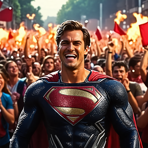 Superman Soars Amidst a Sea of Cheers