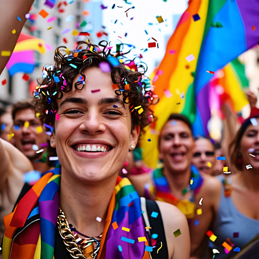 Rainbow Smiles and Confetti Showers: Capturing the Joy of Celebration