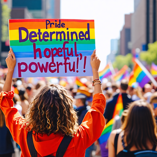 Pride, Determination, and Hope: A Powerful Message in the Crowd