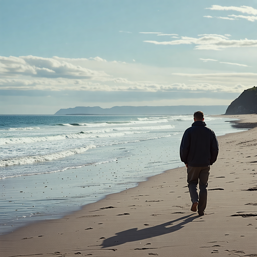 Solitude by the Sea: A Moment of Contemplation