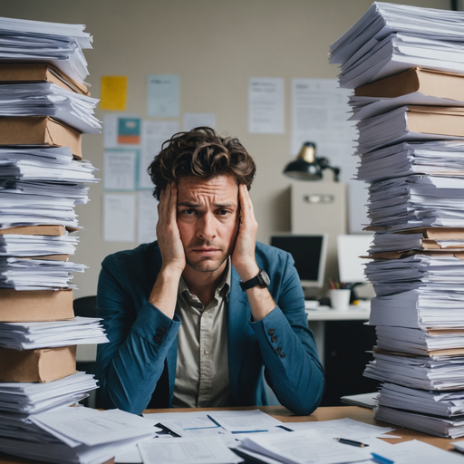 Drowning in Paperwork: The Weight of Stress