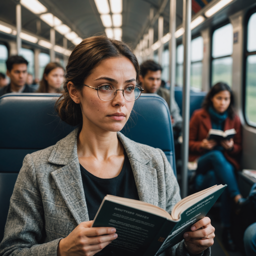 Lost in Thought: A Moment of Contemplation on the Train