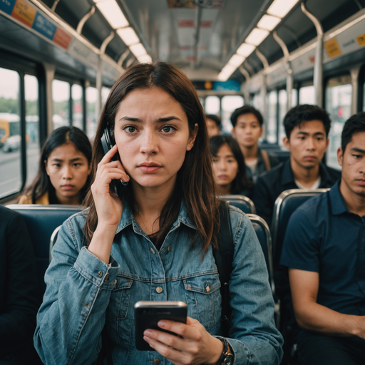 Lost in Thought: A Moment of Reflection on the City Bus