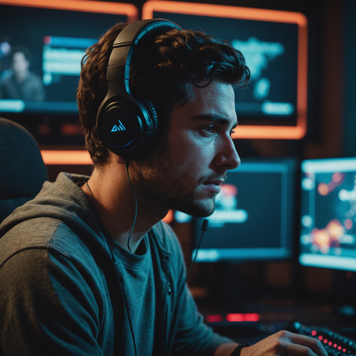 In the Zone: A Gamer’s Focus Under Low Light