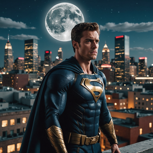 City Lights, City Hope: A Superhero Stands Watch