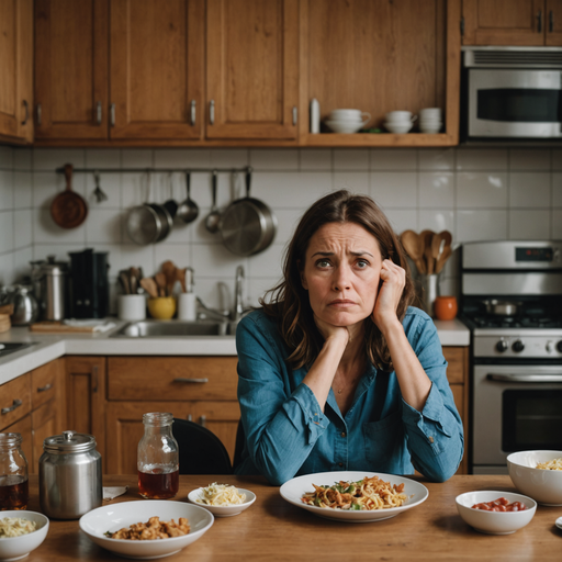 A Moment of Melancholy at the Kitchen Table