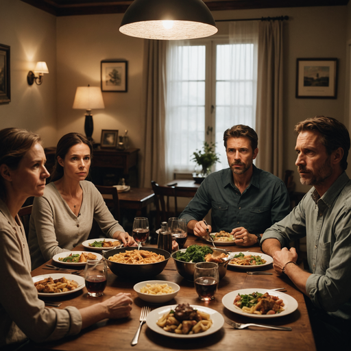 A Family Dinner, Heavy with Unspoken Words