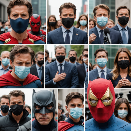 Superheroes Take Over the Streets (and Maybe the News Conference)