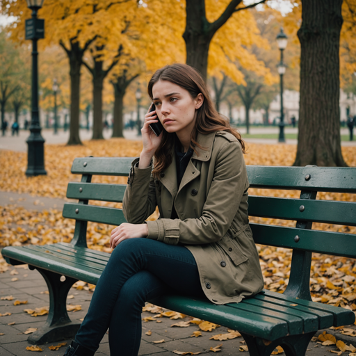 Lost in Thought Amidst Autumn’s Embrace