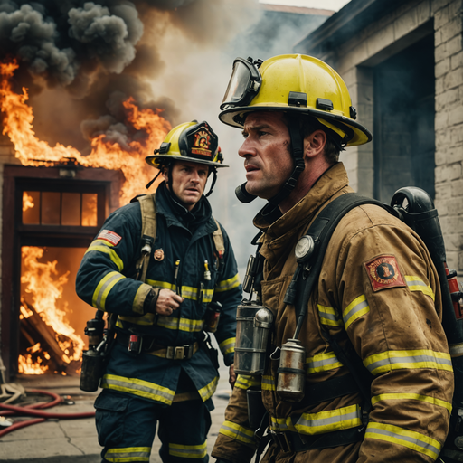 Firefighters Brave the Blaze: A Moment of Courage and Determination