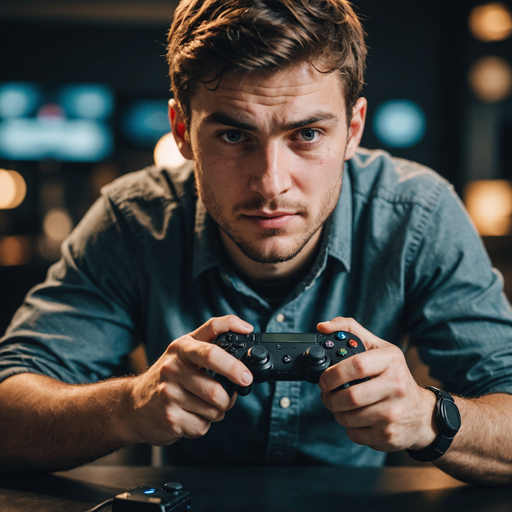 The Focus Is On Him: A Gamer’s Intensity