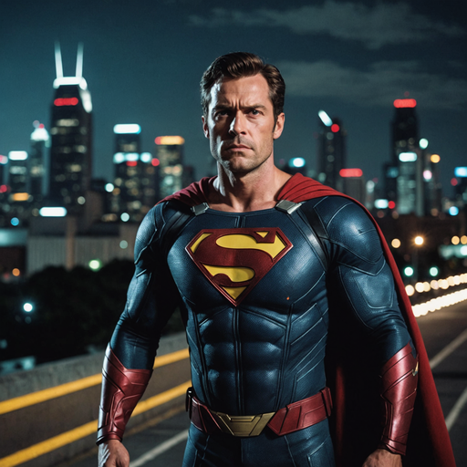 Superman Stands Tall, A City at His Feet