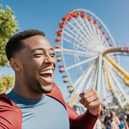 Joyful Moments at the Ferris Wheel