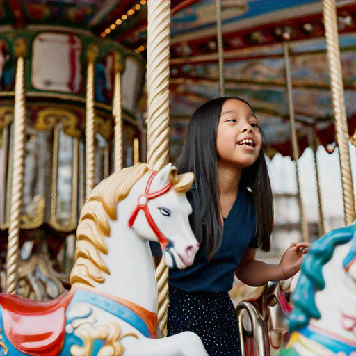 Carousel Dreams: A Moment of Joy and Wonder