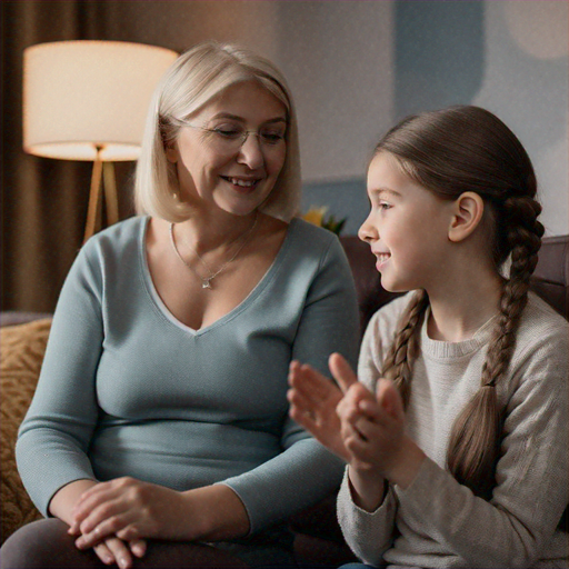 A Moment of Shared Joy: Grandmother and Granddaughter Connect