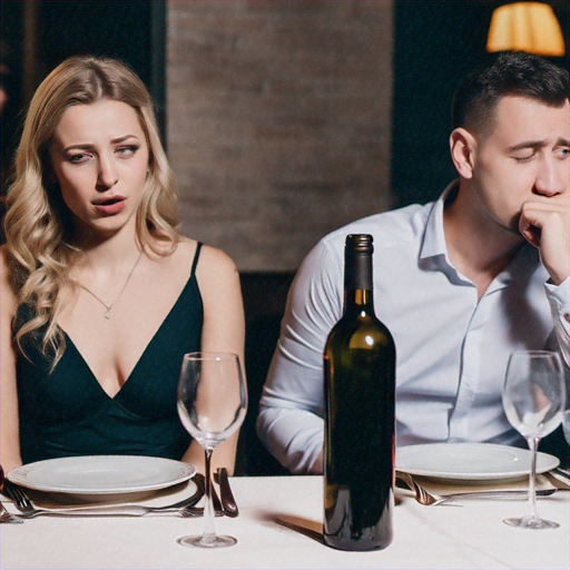 Silent Tension: A Couple’s Dinner Takes a Dark Turn