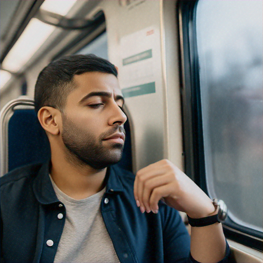 Lost in Thought: A Moment of Contemplation on the Train