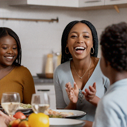 Laughter and Joy: A Meal Shared with Loved Ones