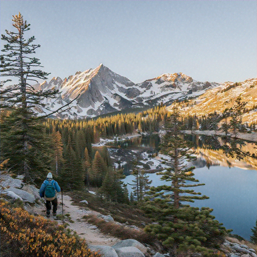 Sunrise Serenity: A Hiker’s Journey Through Tranquil Forest