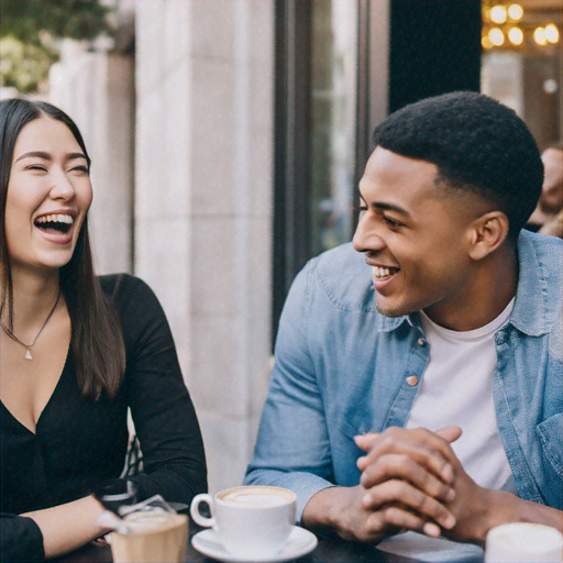 Laughter Fills the Air: A Moment of Joy at the Cafe