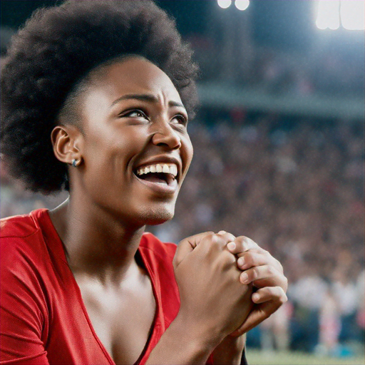 Afro-Powered Joy: A Smile That Lights Up the Stadium