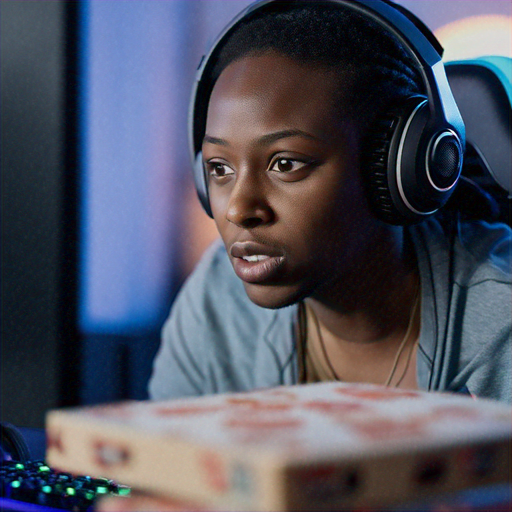 In the Zone: A Gamer’s Intense Focus