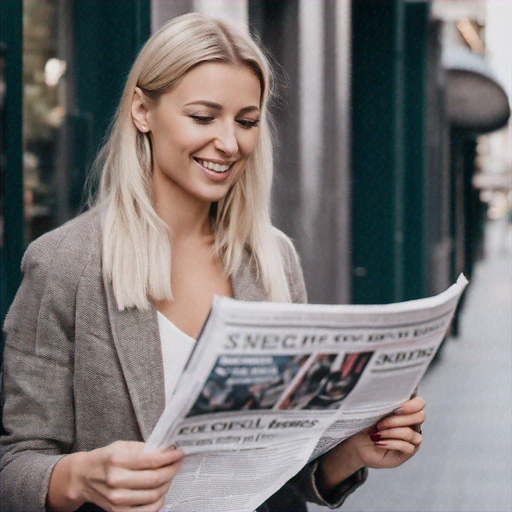 Blond Beauty Lost in the News